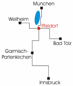 Anfahrt Iffeldorf